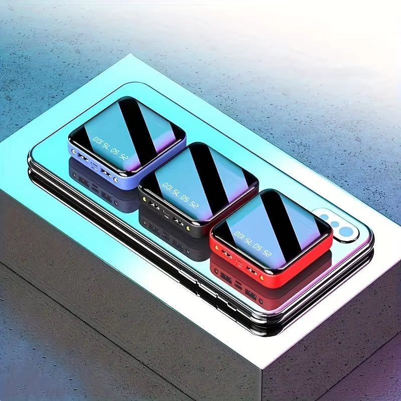 30000Mah Mini Power Bank Fast Charging Large Capacity Portable Power Bank 4 in 1 Cable for Xiaomi Iphone Samsung Huawei 2025 New