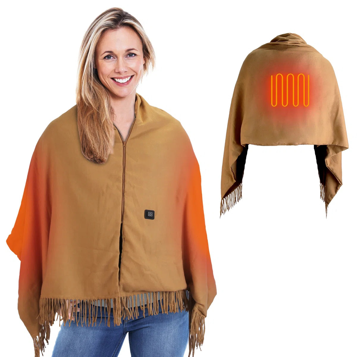 Self-Heating Shawl | Instant Cozy Warmth