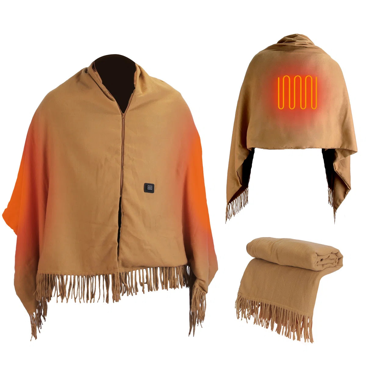 Self-Heating Shawl | Instant Cozy Warmth